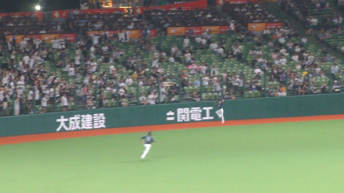 西武 岸潤一郎 ファインプレーでダブルプレー　西武 vs オリックス　2024年8月22日(木) ベルーナドーム