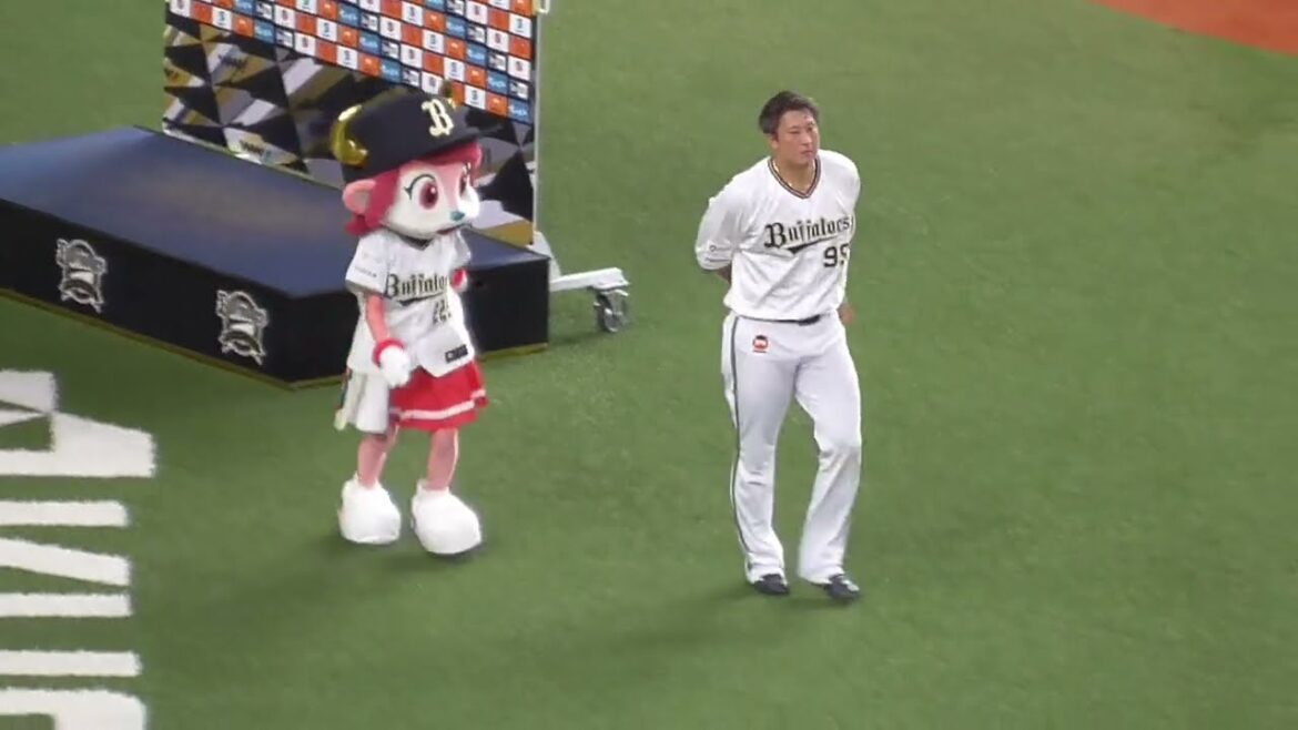 本日のヒーロー　ラオウ 杉本 裕太郎　グラウンド挨拶　#オリックスバファローズ
