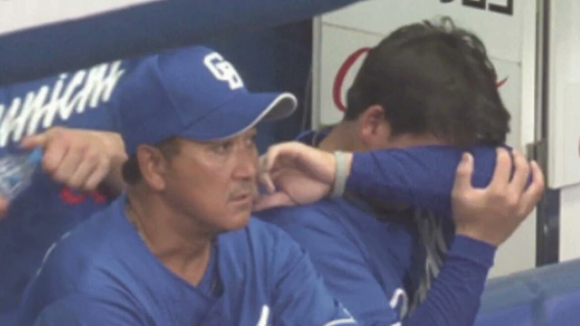 中日・松木平くん、ベンチで泣いちゃった！
