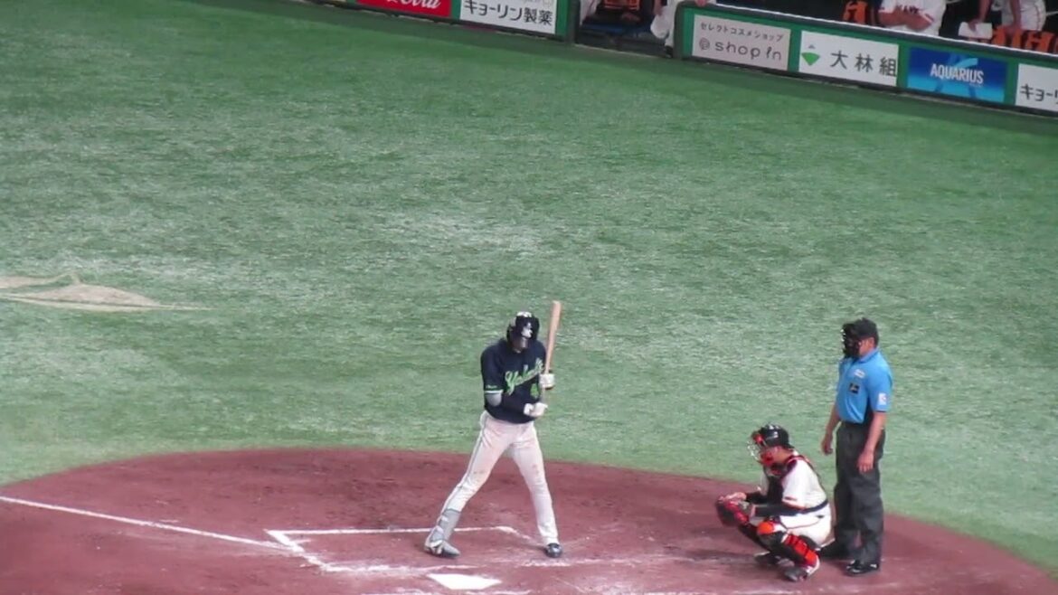 太田賢吾のバッティングフォーム【2024年8月3日ヤクルトスワローズ】