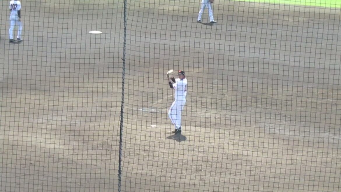 巨人 笠島尚樹ピッチングフォーム＜読売ジャイアンツ 対 東海大学 2024年8月12日＞