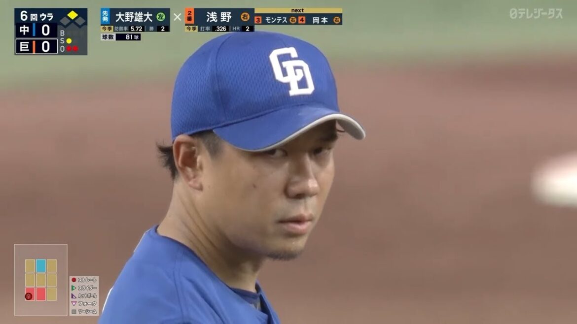 『プロ野球を背負ってきた男たちの投げ合い〜大野雄大〜』