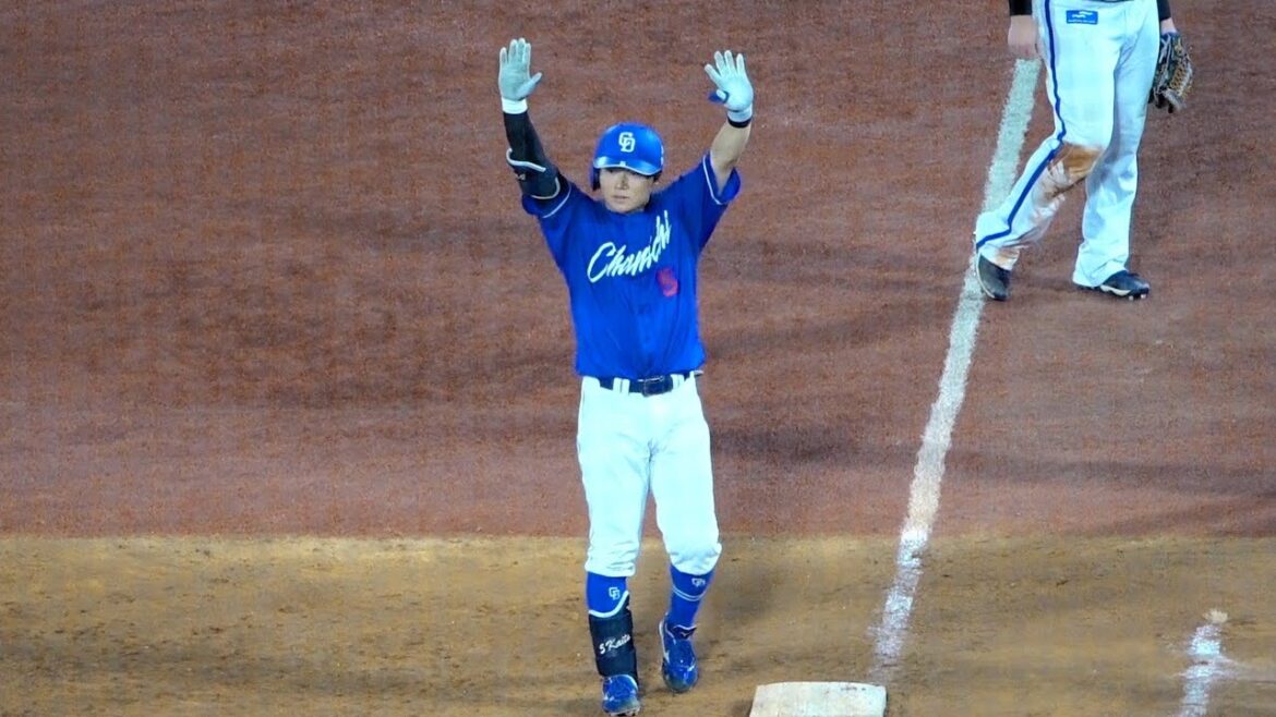 9回同点タイムリー村松開人！塁上でバンザイ！このあと田中幹也が逆転タイムリー！中日ドラゴンズ 2024/08/22 ハイライト