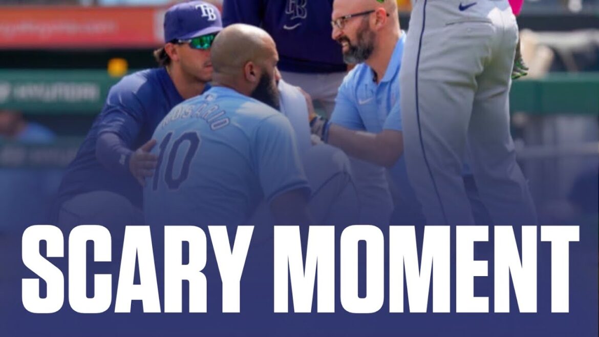 Amed Rosario Takes 100 MPH Fastball to the Face