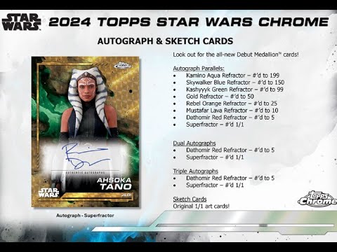 スターウォーズ トレカ ケース開封 BGB1531 2024 TOPPS CHROME STAR WARS BREAKERS DELIGHT GROUP BREAKS 映画 ドラマ Ahsoka スターウォーズ トレカ ケース開封 BGB1531 2024 TOPPS CHROME STAR WARS BREAKERS DELIGHT GROUP BREAKS 映画 ドラマ Ahsoka