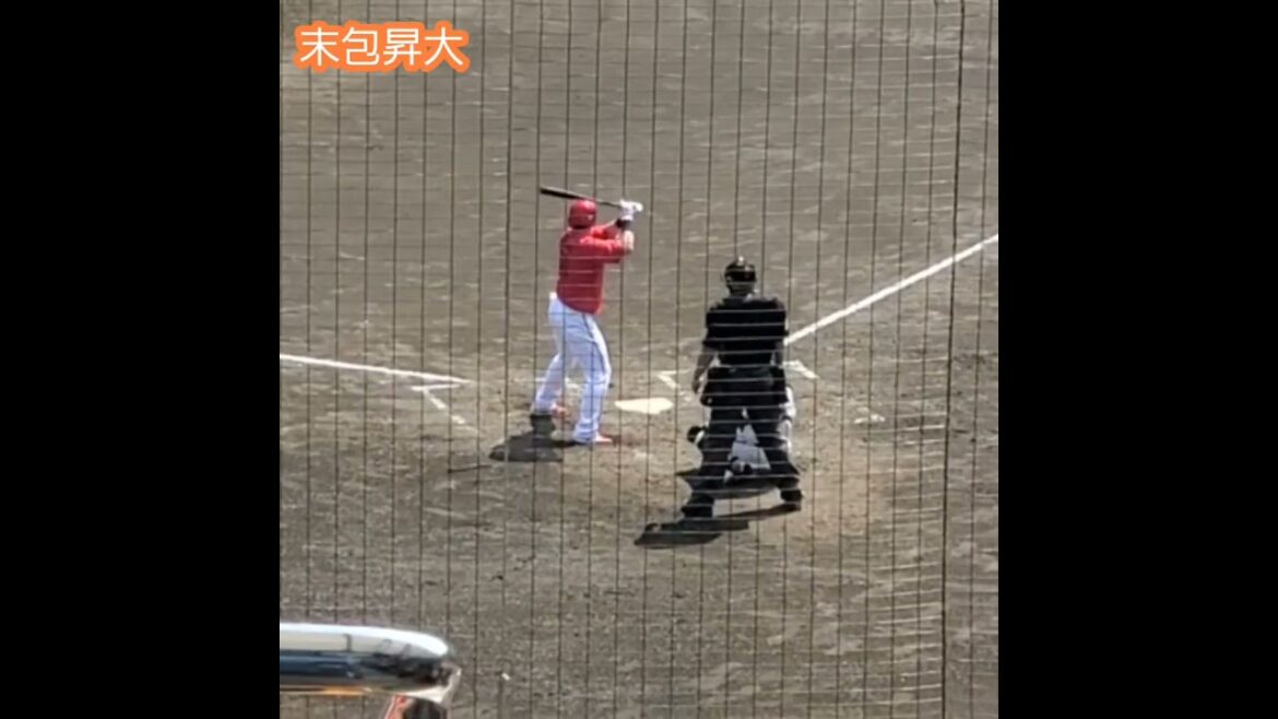 20240413　ﾌｧｰﾑ調整中、末包昇大の#バッティング　#打撃　#バッティング打撃　#shorts　広島東洋ｶｰﾌﾟ2軍@ちゅ～るｽﾀｼﾞｱﾑ清水［ｳｴｽﾀﾝ･ﾘｰｸﾞ2軍戦］清水庵原球場