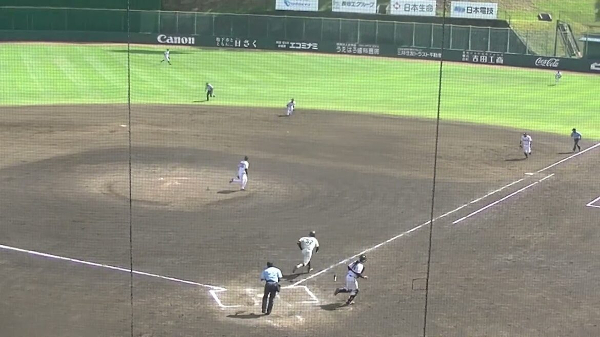 ジャイアンツ山﨑友輔 が法大 土肥憲将 石黒和弥を抑える（ 読売ジャイアンツ3軍 対 法政大学 2024年8月17日）