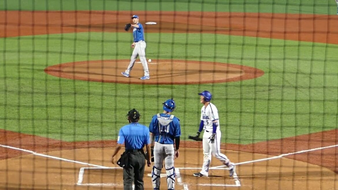 2024年8月24日イースタンリーグ北海道日本ハム戦・松尾 汐恩 選手の第1打席