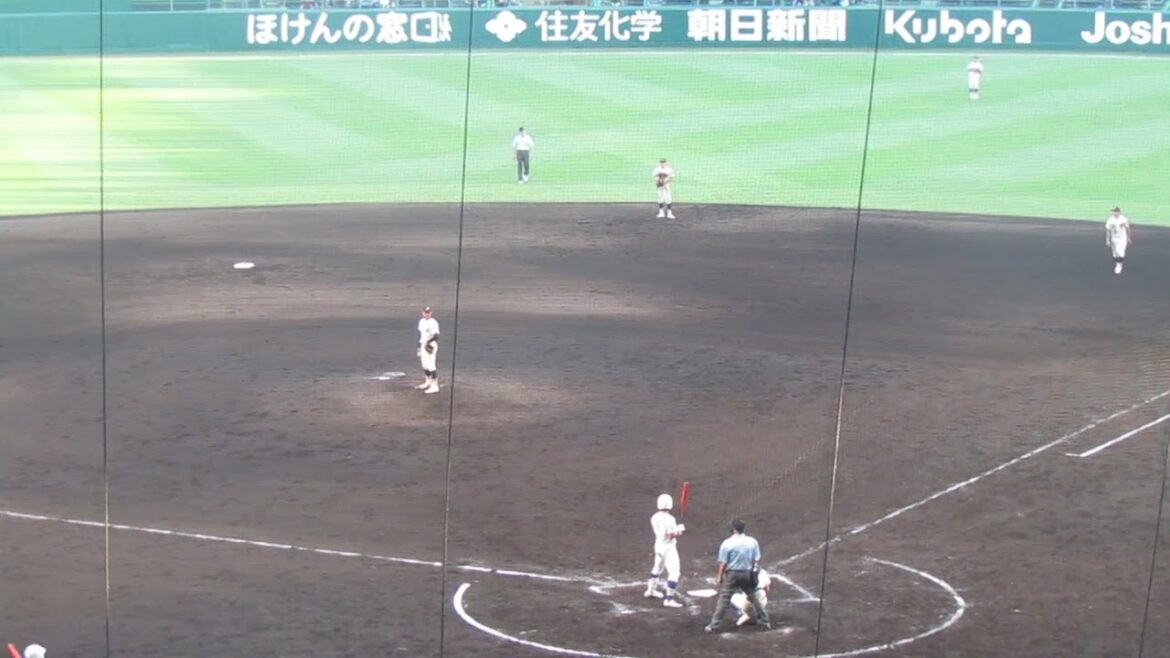 【健大高崎】佐々木 貫汰1アウトからフォアボールを選ぶ（2024年8月7日 夏の甲子園 健大高崎 対 英明）