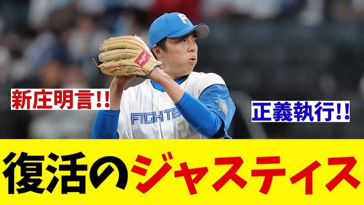 日本ハム　新庄監督が田中正義の守護神復帰を明言！！！【野球情報】【2ch 5ch】【なんJ なんG反応】