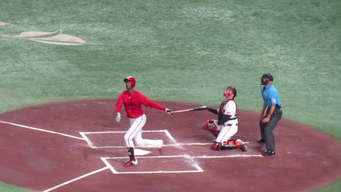 【カープ】アドゥワ誠の打撃フォーム 2024年8月6日 読売ジャイアンツ対 広島カープ