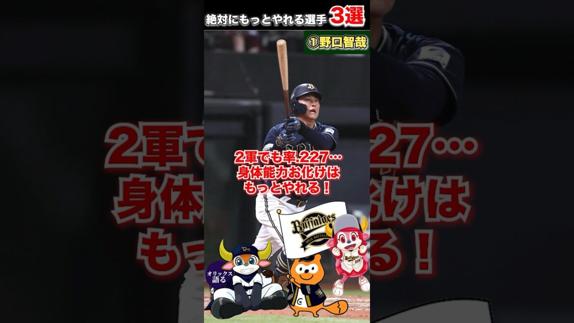 【ファンからの期待】1位はダントツ？絶対にもっとやれる選手3選【オリックスバファローズ】