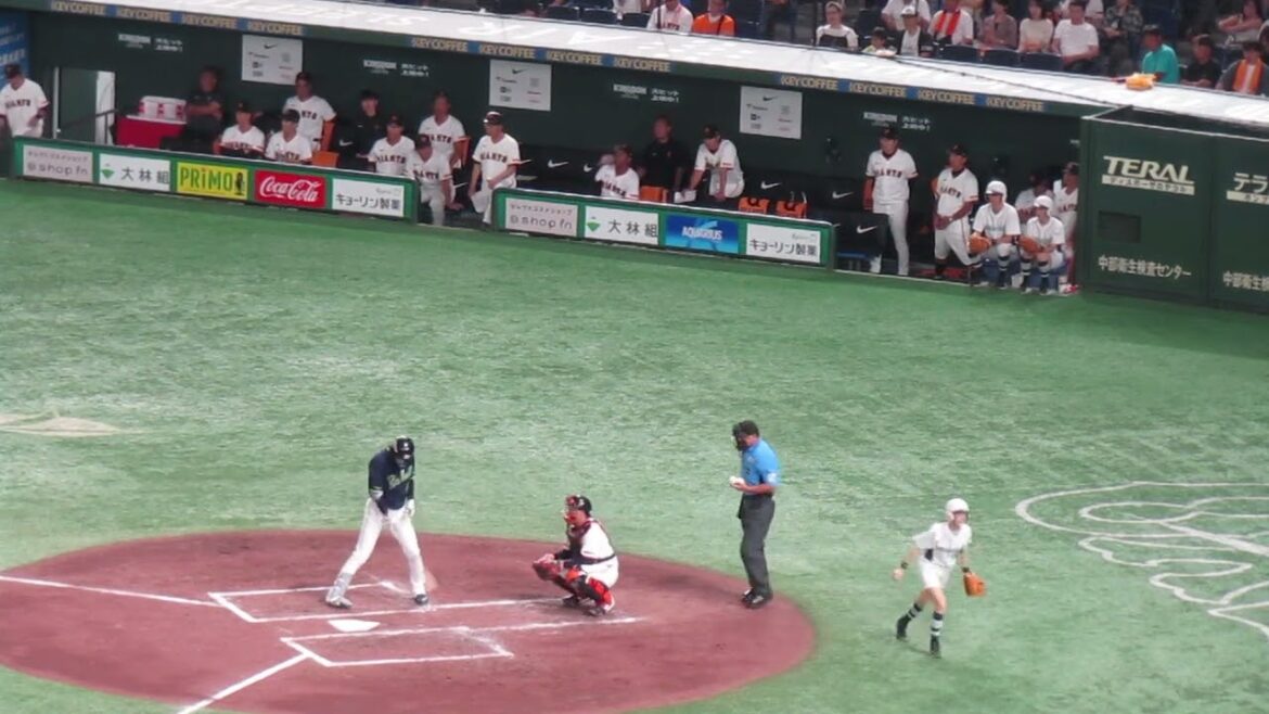 ヤクルト太田賢吾ヒットの時と巨人ベンチの様子＜読売ジャイアンツ 対 ヤクルトスワローズ2024年8月3日＞