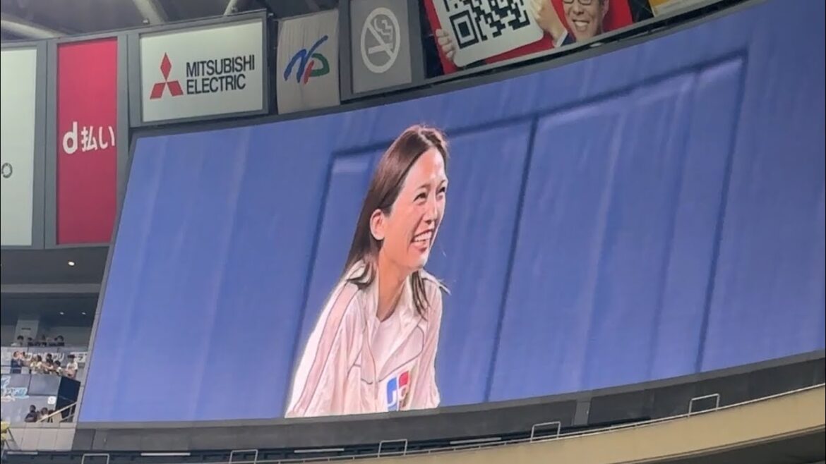 【サプライズ】女優 川口春奈 始球式◯中日ドラゴンズ対広島東洋カープ(2024/08/28 バンテリンドーム)