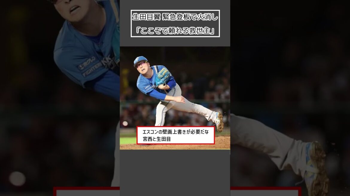 【日本ハム 生田目翼】緊急登板で火消し「ここぞで頼れる救世主」#Shorts