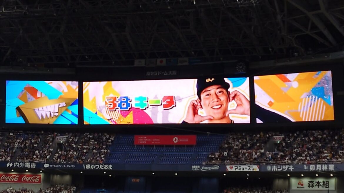 来田涼斗 選手 ｢ファンキー加藤  My VOICE｣ 奇数打席 登場曲 オリックス･バファローズ 選手 ビジョン映像 PV 演出 @京セラドーム 2024 Bsオリっこデー