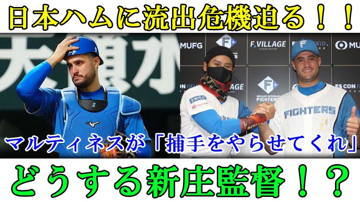 日本ハムに流出危機迫る！！マルティネスが「捕手をやらせてくれ」どうする新庄監督！？#日本ハムファイターズ #新庄監督 #マルティネス