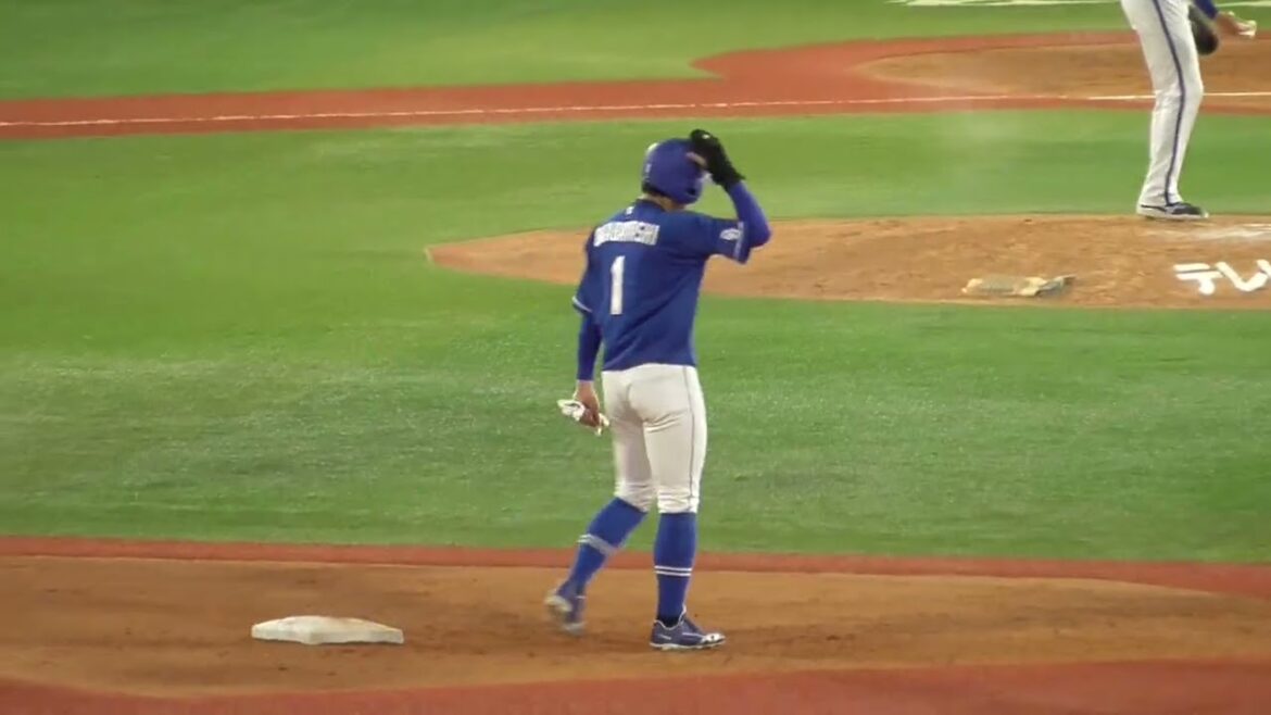 2024年8月20日 横浜DeNAー 中日・ 山本 泰寛 選手の第2打席