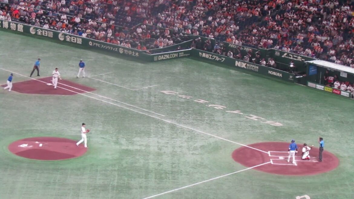 伊藤光を打ち取るグリフィンの投球（ 読売ジャイアンツ対横浜DeNAベイスターズ 2024年7月13日）