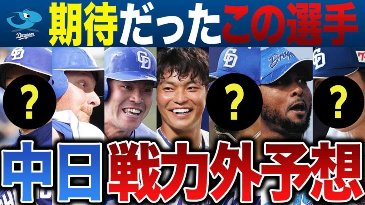 【追加】中日戦力外②予想7人 ベテラン選手と有望だった若手がついに… 【追加】中日戦力外②予想7人 ベテラン選手と有望だった若手がついに...