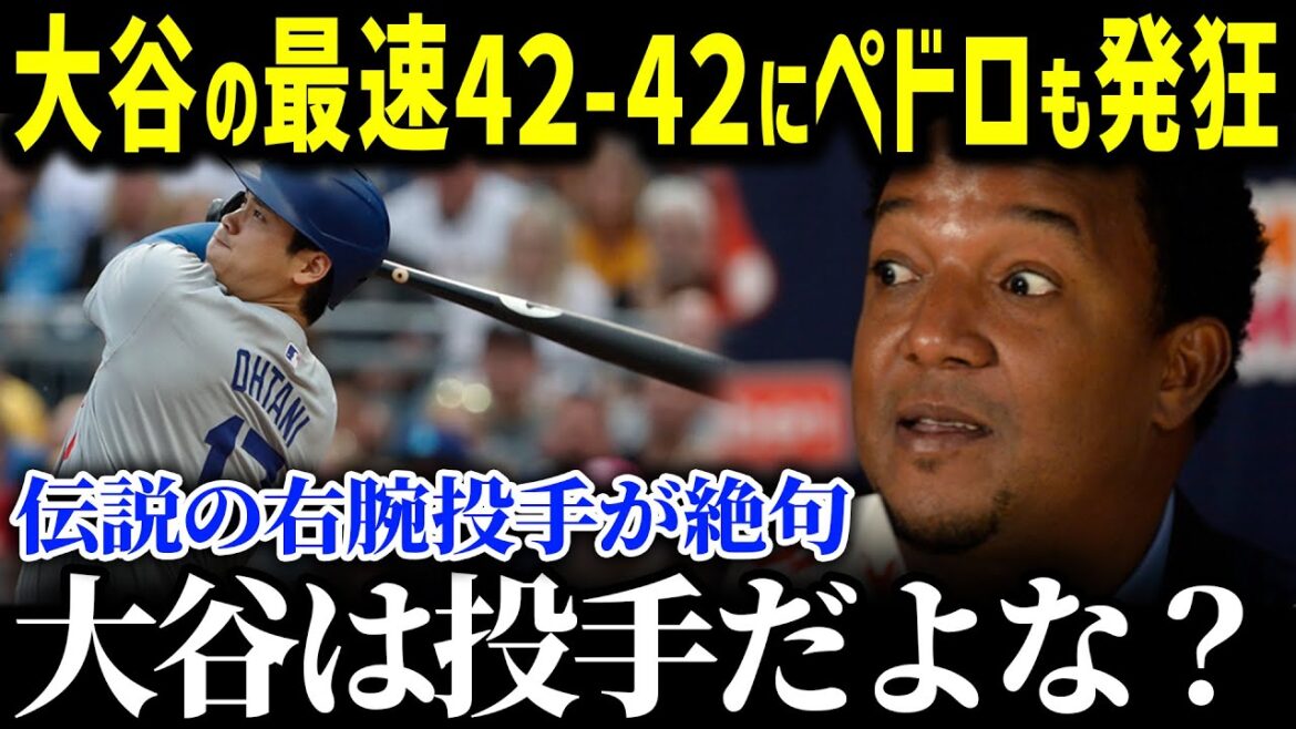 「調子に乗るなよ」伝説の右腕投手ペドロ・マルティネスが発狂！40 40到達の大谷翔平にまさかの衝撃発言！【海外の反応 MLB 大谷翔平】