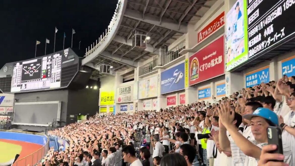 和田康士朗にホームランワイパー  2024/8/30 ロッテ vs ソフトバンク  #chibalotte