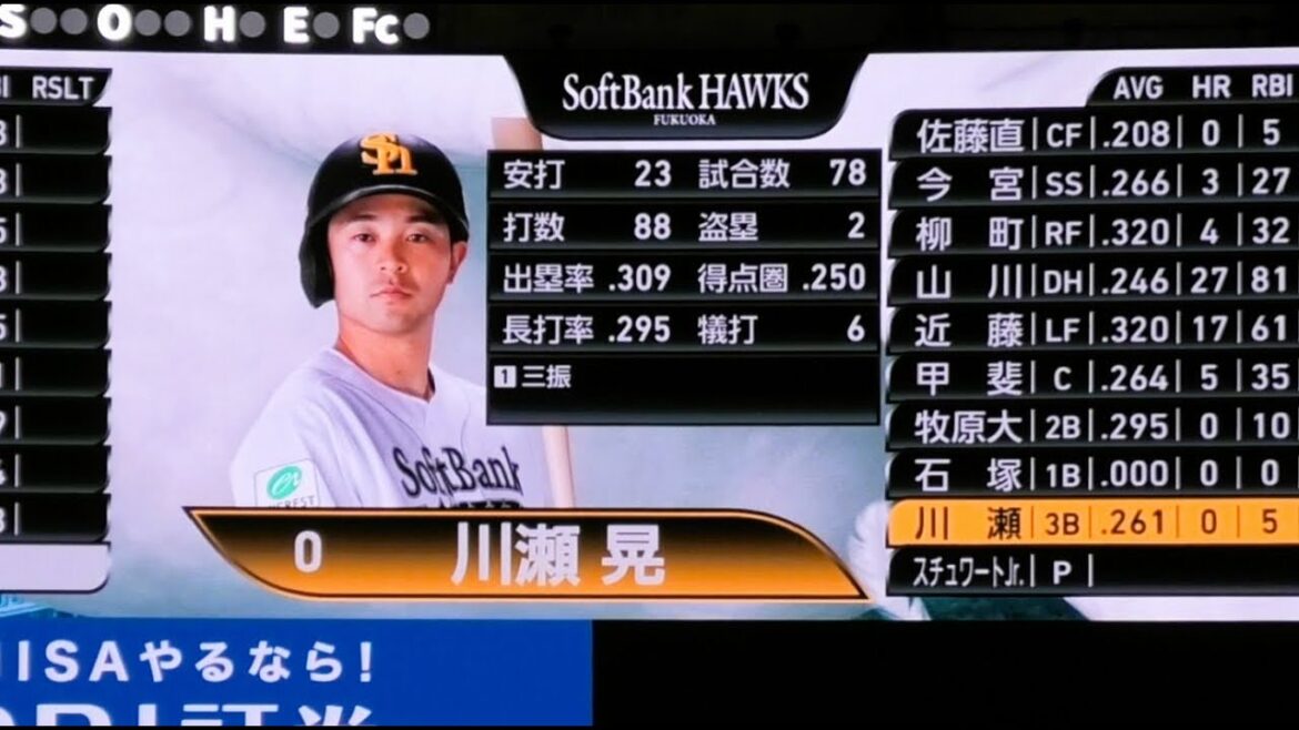 ソフトバンク 川瀬晃 登場曲～Love Song／CHAGE and ASKA 2024.8.17