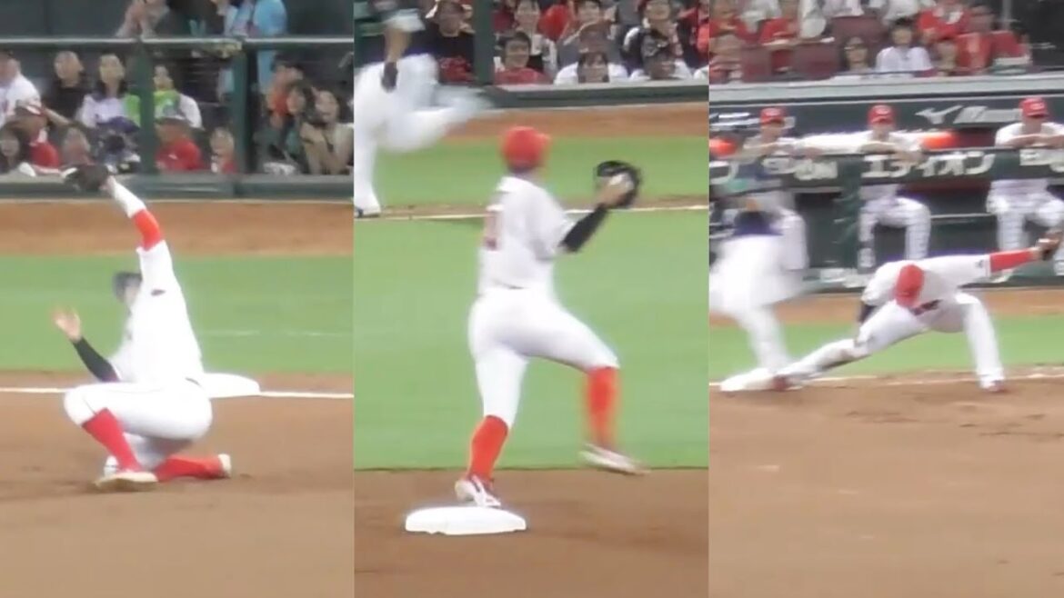 ヤクルトさんの戦意喪失させるダブルプレー3連発！広島カープ鉄壁の守備ハイライト！2024年9月1日