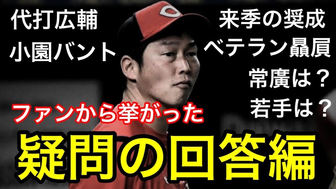 【回答編】カープファンが感じる新井采配の疑問など、今季のカープの疑問について、私の主観で回答していきます。 【回答編】カープファンが感じる新井采配の疑問など、今季のカープの疑問について、私の主観で回答していきます。
