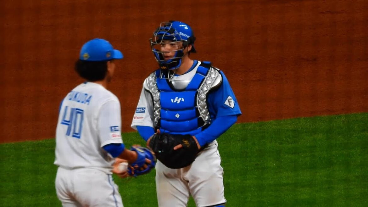 【20240830】梅林優貴　福田俊　矢澤宏太　試合終了前のベンチ　北海道ベースボールウィーク