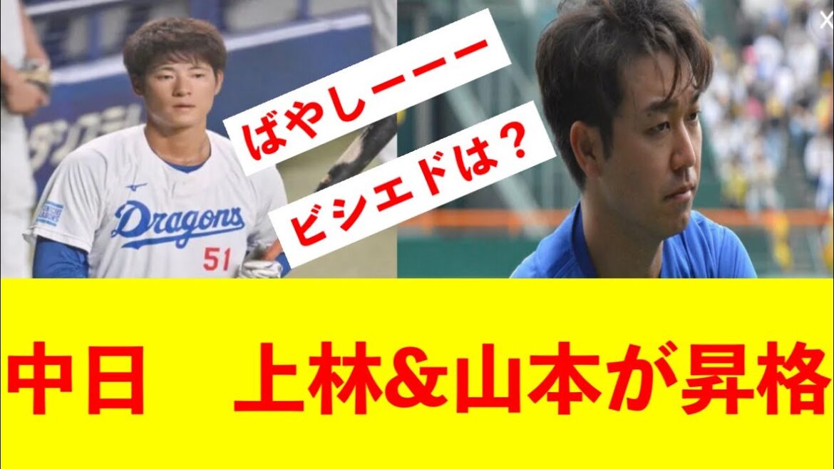 【中日】カリステ&龍空が登録抹消　上林&山本が合流