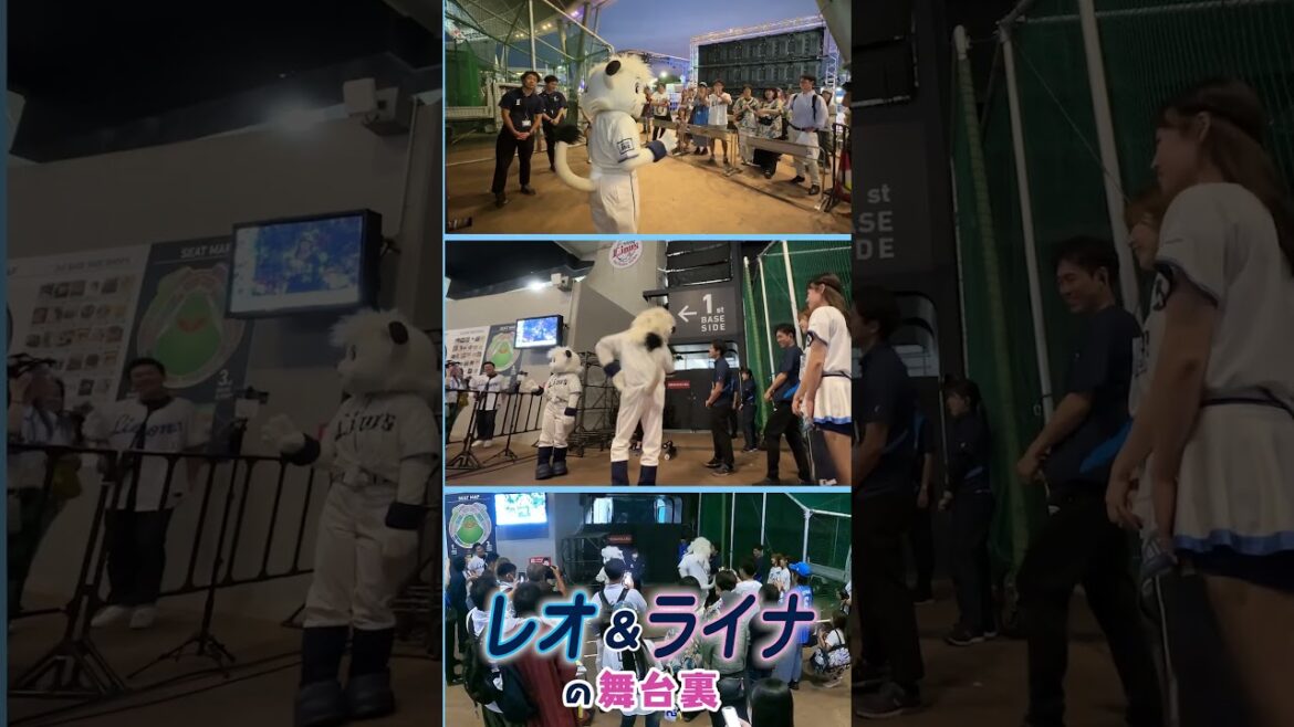 レオ＆ライナの舞台裏！「パーソルカメラ」パ・リーグ裏側密着中！ #shorts