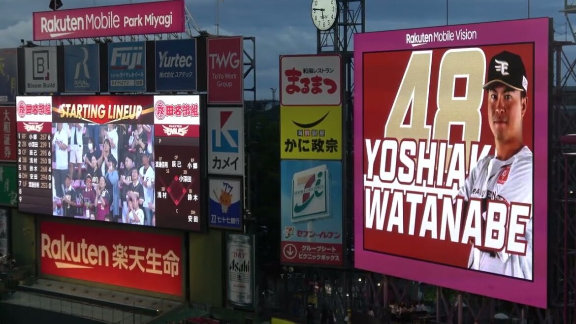 2024 【東北楽天ゴールデンイーグルス】×【オリックス・バファローズ】 スタメン発表 現地映像