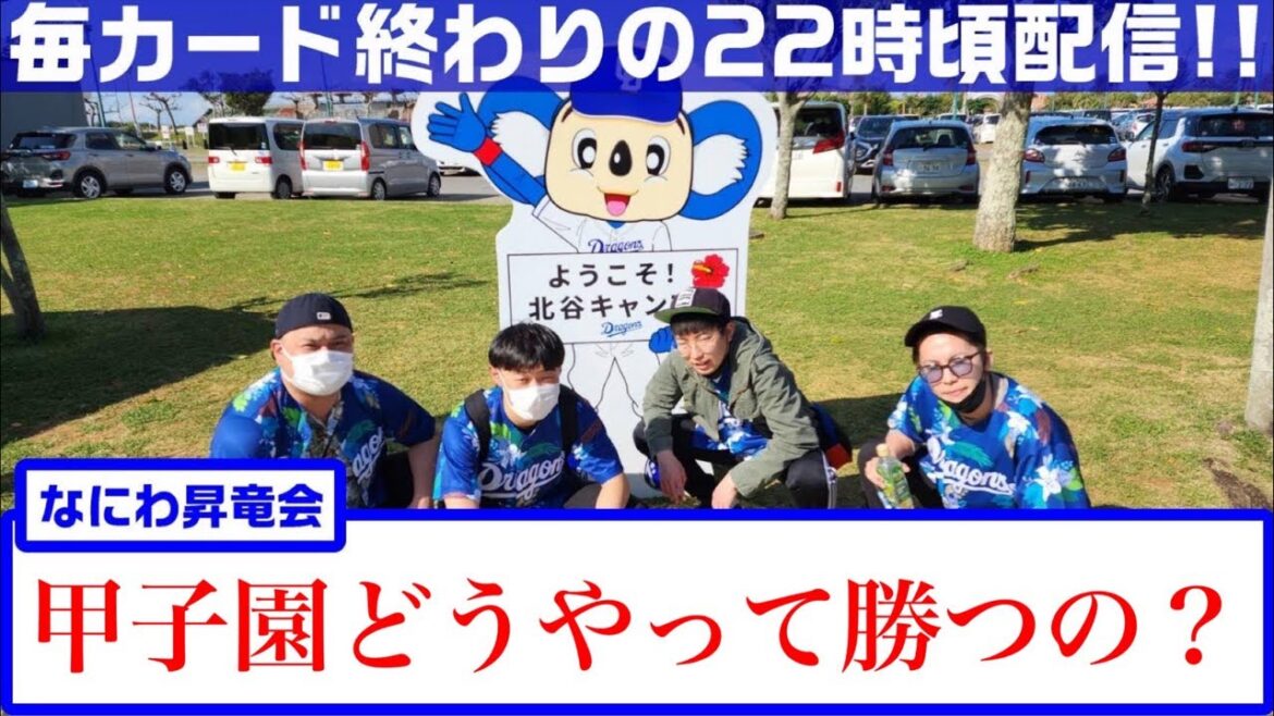 なにわ昇竜会【大阪のドラゴンズファン】 vs 阪神タイガース 延長突入！！ 甲子園で勝てないねー