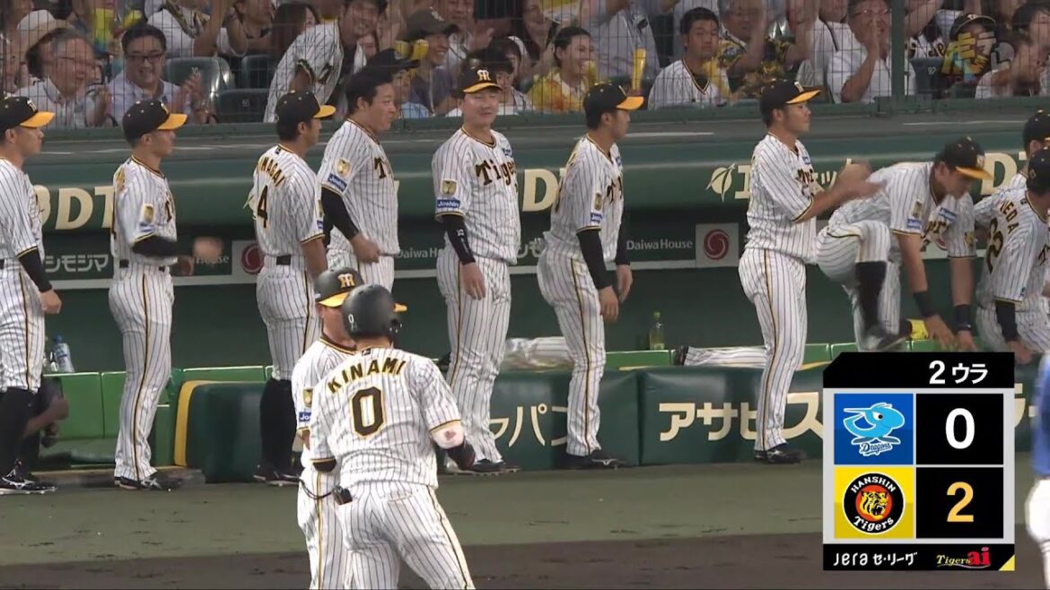 【満塁男】初球攻撃！2回裏 #木浪聖也 選手のレフト先制2点タイムリーヒット！【2024/9/3Ｔ－Ｄ】