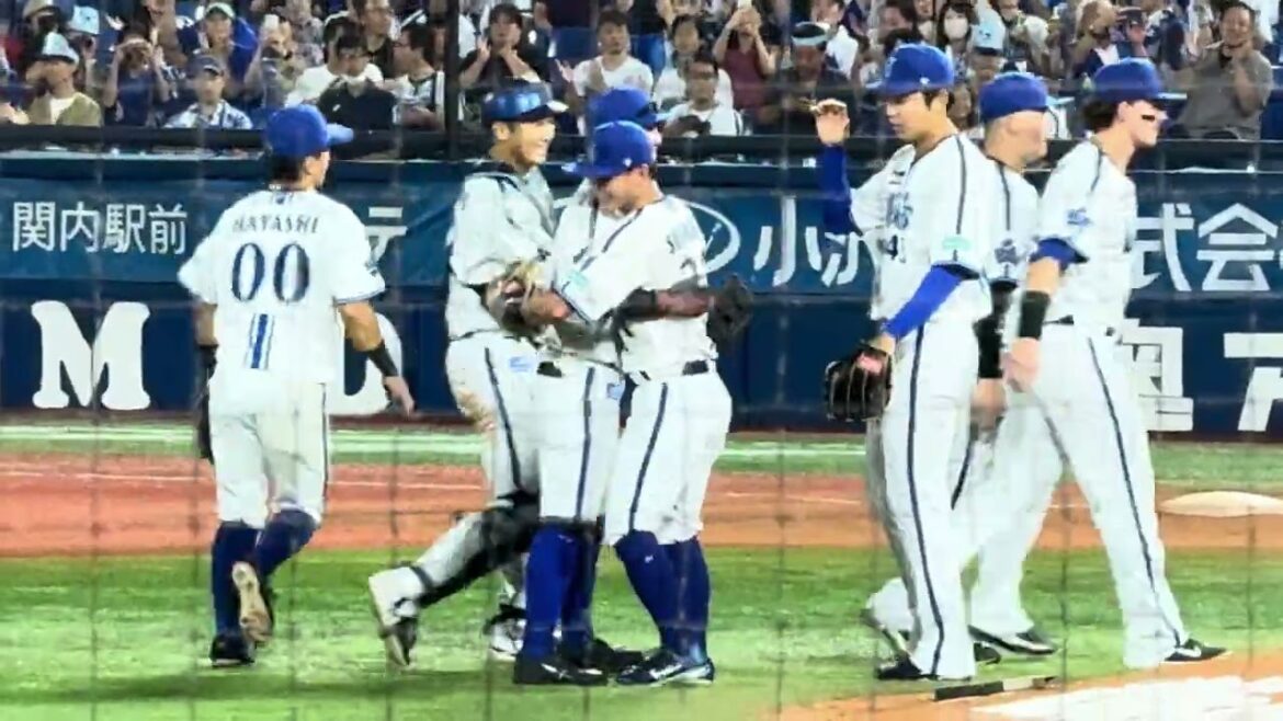 ベイ勝利の瞬間！森原康平横浜DeNAベイスターズ2024年9月3日広島東洋カープ