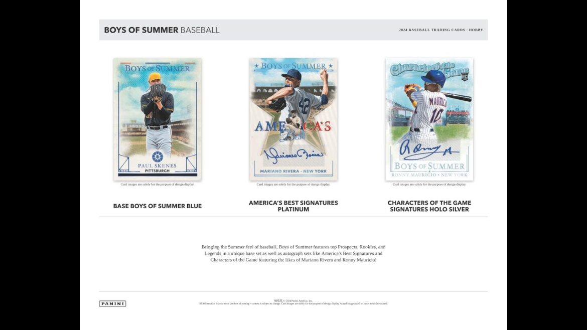 BGB1540 高級版 野球カード ケース開封 2024 PANINI BOYS OF SUMMER GROUP BREAKS BROG水道橋店 高級版 ボックス開封 パニーニ ベースボール