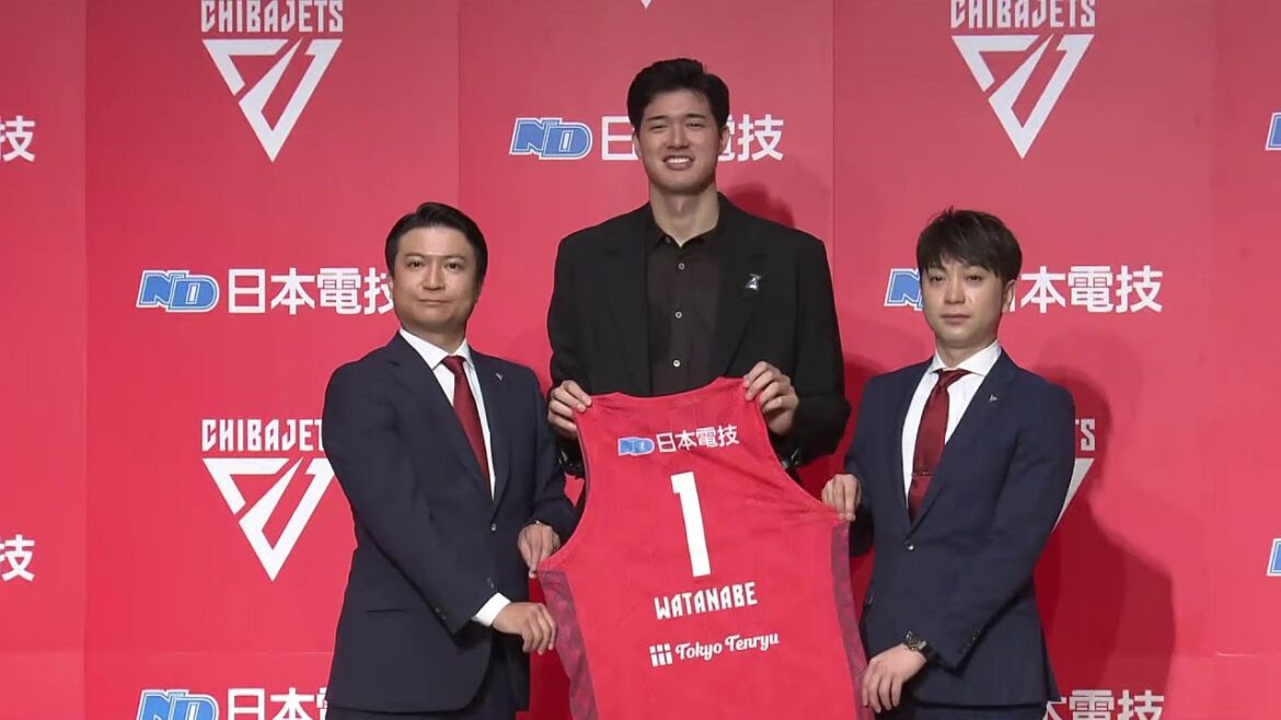 【フル】渡邊雄太 千葉ジェッツ入団会見「アメリカで成長した姿見せたい」背番号１ /  新ユニフォーム発表　富樫勇樹登壇　バスケットボール