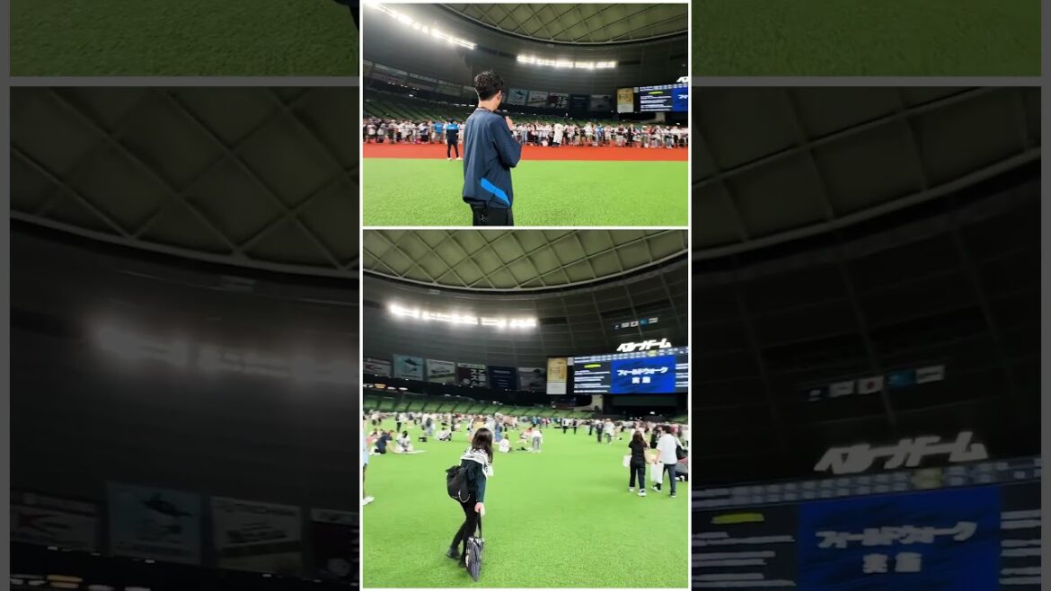 熱戦の余韻を特別な場所で フィールドウォーク「パーソルカメラ」パ・リーグ裏側密着中！ #shorts