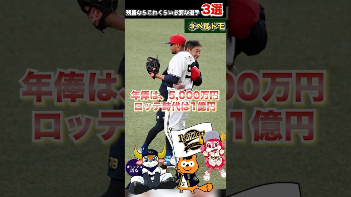 【引き留め】残留してもらうならこれくらい必要なんちゃうか3選【オリックスバファローズ】
