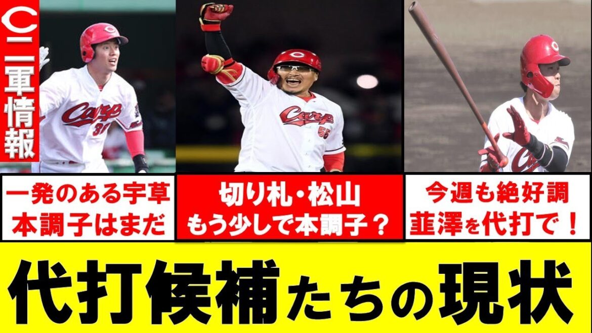【二軍まとめ】絶好調韮澤を1軍代打に!代打の切り札松山の状態は?常廣はプロ初の・・・【広島東洋カープ】 【二軍まとめ】絶好調韮澤を1軍代打に!代打の切り札松山の状態は?常廣はプロ初の・・・【広島東洋カープ】
