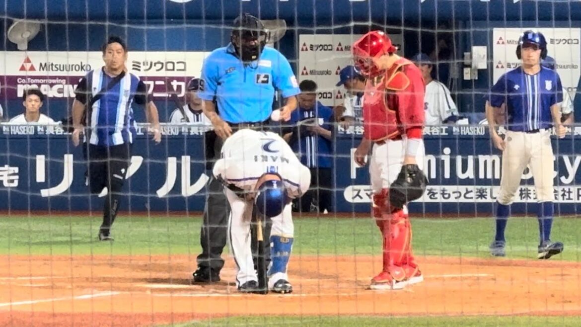 【牧秀悟】痛いデッドボール横浜DeNAベイスターズ2024年9月3日広島東洋カープ森下