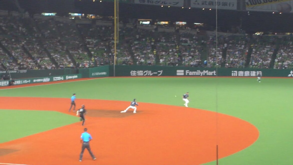 西武 源田壮亮 ナイスプレー　西武 vs 日本ハム　2024年8月30日(金) ベルーナドーム
