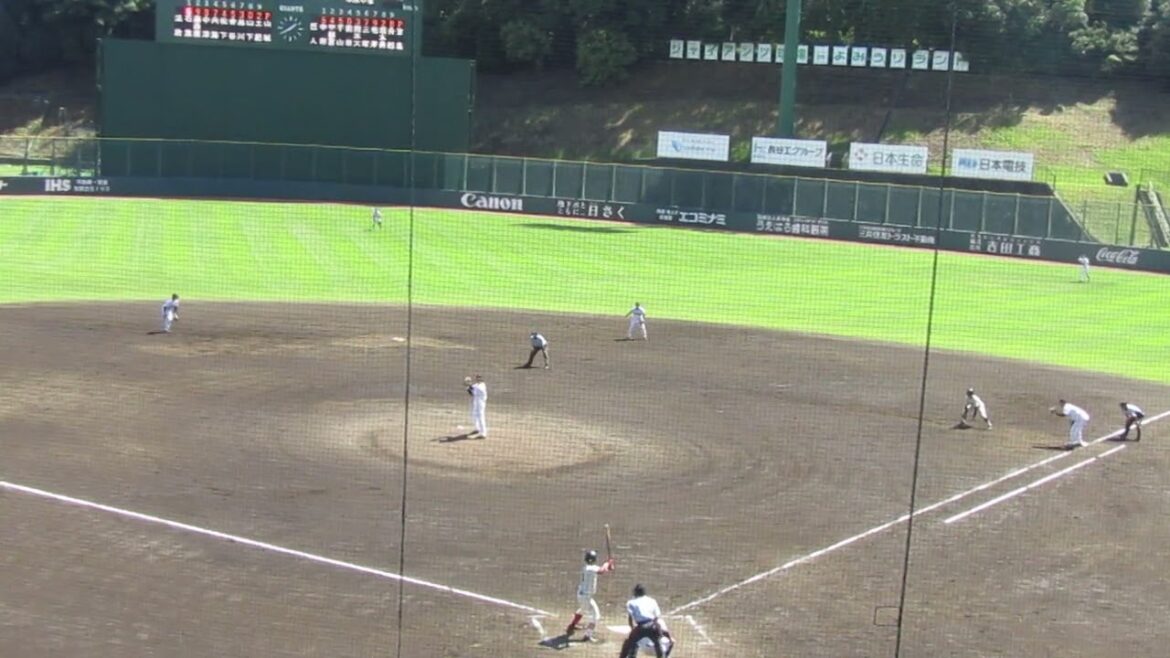 【ジャイアンツ】笠島尚樹が最後ライトフライに打ち取り無失点（2024年8月17日プロアマ交流戦 読売ジャイアンツ 対 法政大学）