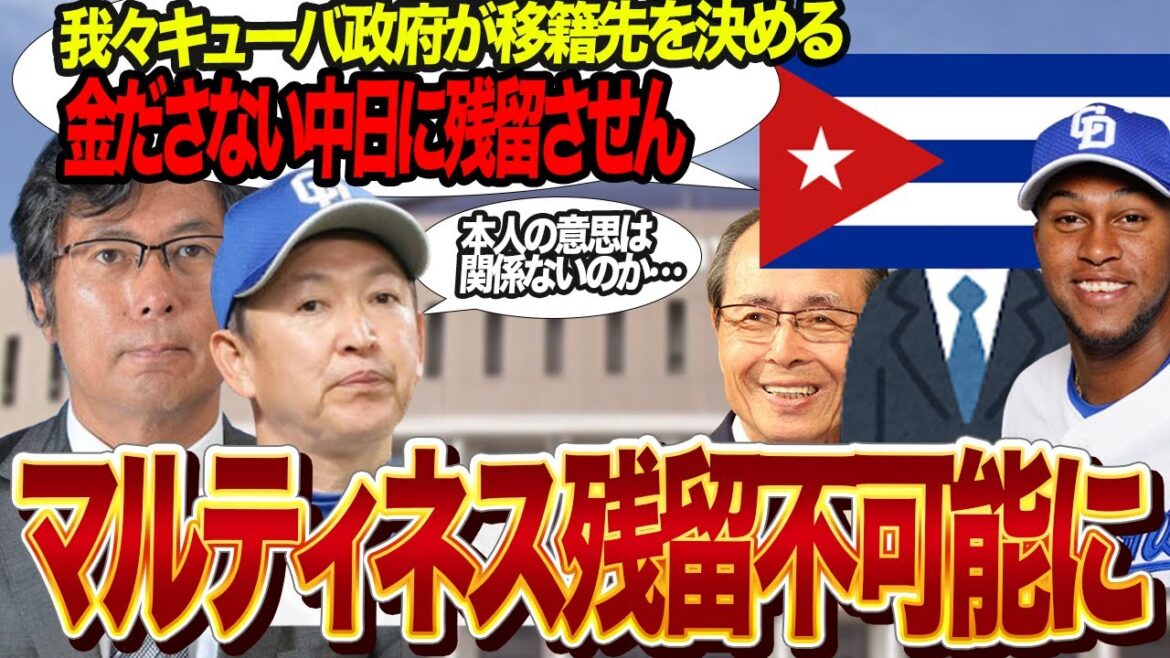 ライデル・マルティネスが中日残留不可能に…独裁国家が利益重視で策略するホークス移籍の真相に言葉を失う…！【中日ドラゴンズ】