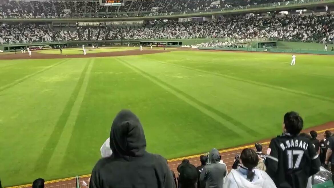 20240501　安打製造機が登場！【角中勝也 応援歌】　9回表　千葉ﾛｯﾃﾏﾘｰﾝｽﾞ@ほっともっとﾌｨｰﾙﾄﾞ神戸･ﾚﾌﾄ外野