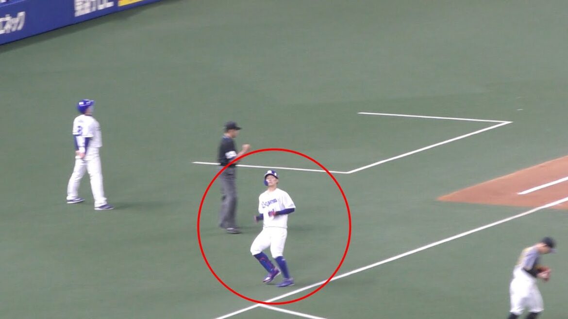 ４回裏　凡退した直後の京田陽太【中日ドラゴンズ 2021年プロ野球】