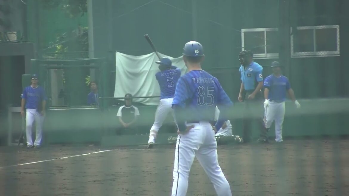横浜DeNAベイスターズ 松尾汐恩選手 第2打席 ショートゴロ VS 千葉ロッテマリーンズ 2024/9/6 ロッテ浦和球場