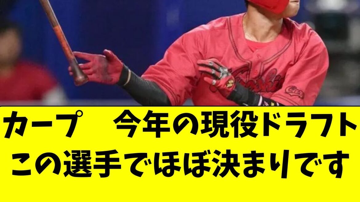 【カープ】現役ドラフト候補の選手、完全に絞られた件