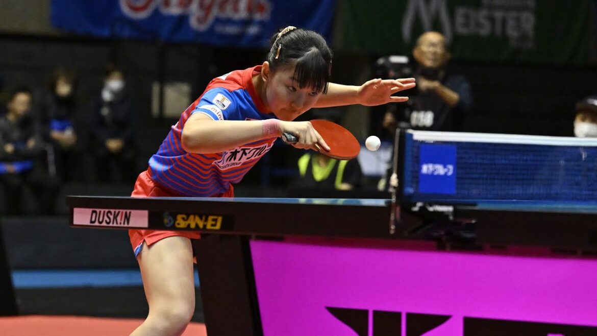 張本美和 vs 田口瑛美子 TBESTGAME 木下アビエル神奈川 vs 九州アスティーダ ノジマTリーグ2023-2024シーズン 大和スポーツセンター 2023年11月11日【卓球Tリーグ公式】